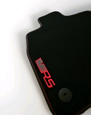 RS Design Fußmatten mit gesticktem Logo Für Skoda Octavia RS (Bj. 2013–2025) 