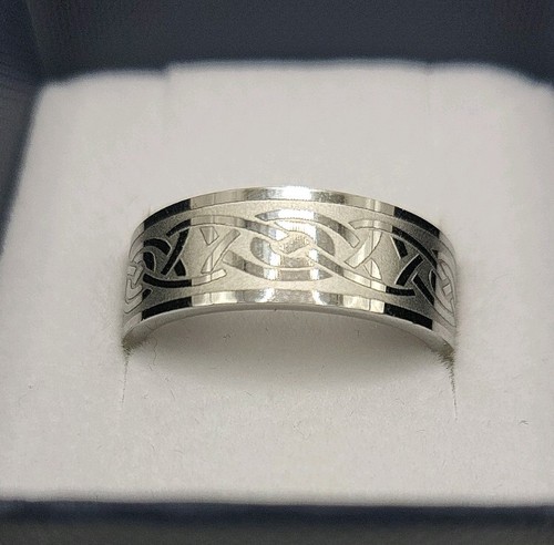 Edelstahl ring wikinger tribal - wikinger,