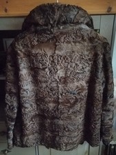Kurz Jacke Persianer oder Kanninchen geschoren - Fell/Pelz Jacke  M/L 40/42/44