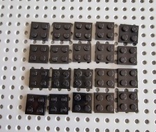 LEGO Platte Bauplatte Basisplatte 2x2 schwarz 20 stück black basic plate 3022 R2
