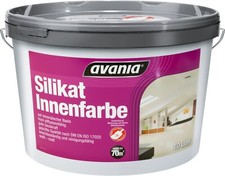 €5,00L  10 L Avania  Silikat Innenfarbe Allergiker geeignet weiß diffusionsfähig