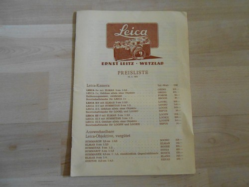 Leica ernst leitz wetzlar - leica,