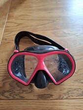 Tempered Taucherbrille Schwarz Pink