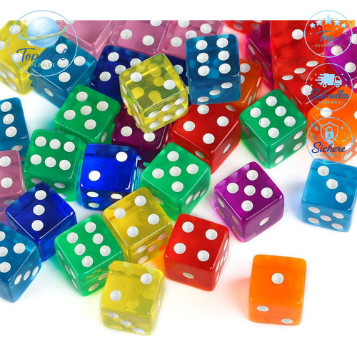 Würfelset stück bunt - 40,