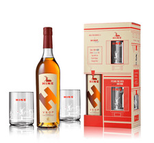 (59,77€/l) Hine Cognac VSOP in GP mit 2 Gläsern 40% 0,7l Flasche