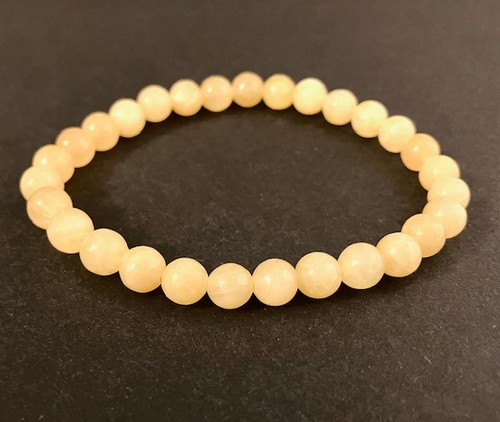 Orangencalcit armband 6mm - orangencalcit,