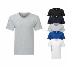 T-SHIRT MIT V-AUSSCHNITT - S M