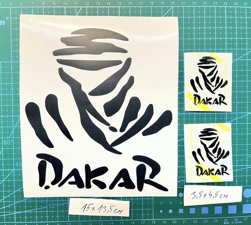 Dakar logo aufkleber 3st - logo,