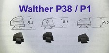 3x Walther P38/P1 Korn, front