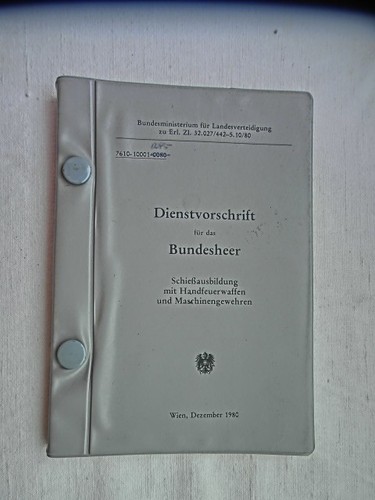 Bundesheer vorschrift - -,