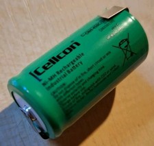 1× Cellcon Akku Sub-C 4500 mAh | 1,2V  NiMh mit Z Lötfahne (C2)