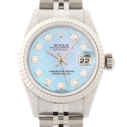 Rolex datejust ice blue - rolex,