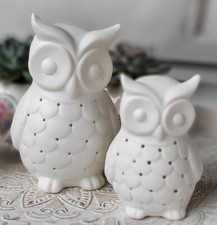 LED Eulen Figuren Eule Keramik