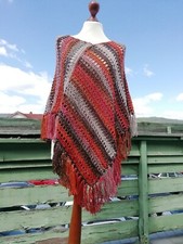 Poncho * Häkelponcho * Hippie * Boho *  Sommerponcho  * Glitzerponcho 
