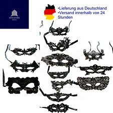 Venezianische Gesichtsmaske Augenmaske Karneval Fasching Spitze Spitzen Schwarz