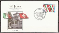 Italien 100 Jahre Italienische Handelskammer für die Schweiz 2009 Flaggen Fahne