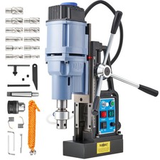 ZELCAN Magnetbohrmaschine 1950W 13900N Bohrmaschine Variabler Geschwindigkeit