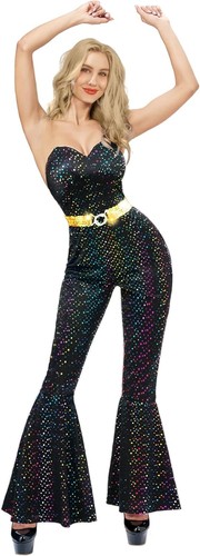 Damen 70er jahre disco kostüm - 70er,