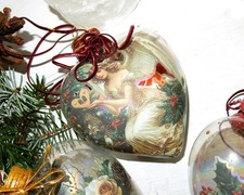 Weihnacht Herz Dekor Engel Nostalgie Glas Christbaumschmuck 2025 Advent Geschenk