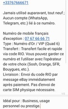 Numéro vip français - numéro,