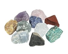 Edelstein-Set - 10er-Set Rohsteine bunte Mischung Zimmerbrunnen Edelsteinwasser