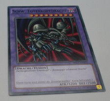 Yu-Gi-Oh Karte - Schw. Totenkopfdrache - Drache / Fusion - Yugioh Neu