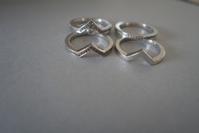 JETTE  4 Ringe Set 925er