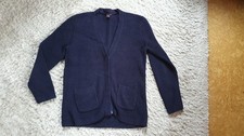 Dunkelblaue Strickjacke