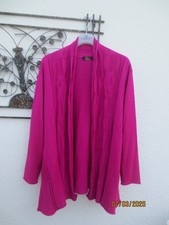 Karin Glasmacher ★ Cardigan ★ Strickjacke ★ offen ★ purpur ★ Gr. (2) 44/46