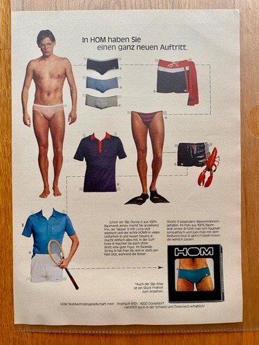 1982 hom herren - hom, unterwäsche