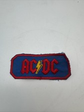 AC/DC - Logo | Vintage Patch Hard Rock Aufnäher Memorabilia - Super Rar -