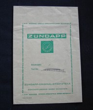 alter Versandumschlag ZÜNDAPP ORIGINAL ERSATZTEILE Moped Hercules Maico Rixe NSU