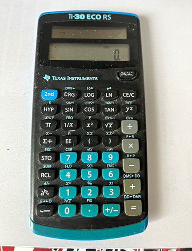 Texas instruments eco rs - ti-30,