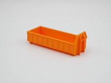 H0 - Abrollcontainer Abrollmulde - halbhoch Variante 1 - Länge 75mm - orange