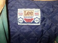 LEE"LINED APACHE"Jeans-Jacke grün!*Gr. L/XL warm gefüttert!*original80'S/90'S!*!