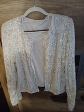 Festliche Damen Pailettenjacke