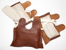 Stoßdämpfer für Innenkappe Leder Antik Braun Deutscher Helm M18 WWI