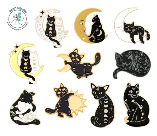 Anstecker katze katzenpaar - katze,