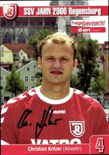 Autogrammkarte Fußballer Christian Kritzer, SSV Jahn Regensburg,... - 11354007