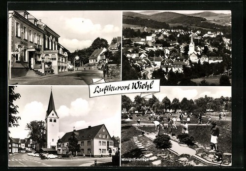 Ansichtskarte wiehl hotel zur - wiehl,,
