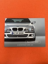 BMW M5 E39  SportArt 2001 - M Sportpaket BMW 5er - 4S.  Prospekt  2001 -rar