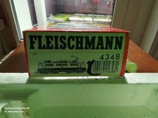 ❌v.wa❌H0 Fleischmann 4348 Ellok 111 205-1 ozean/creme- alle Puffer fehlen, OVP