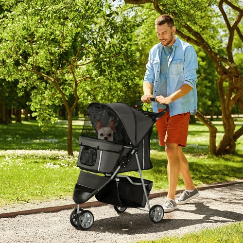 Pawhut hundewagen hundebuggy - hundewagen,