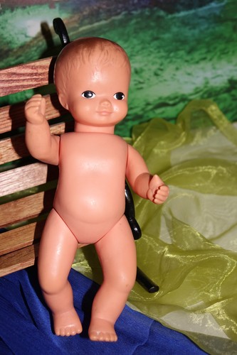 Vintage badepuppe gummi - badepuppe,