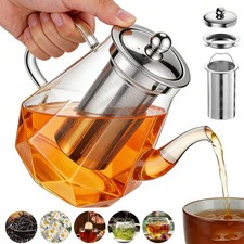 1L Glasteekanne Glaskanne