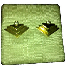 Gold 333 Ohrringe Dreieck kein