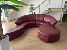 Nieri Planet Leder Designer Sofa Rund XXL