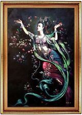 Ölbild Mystisches Mädchen