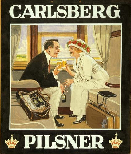 Vintage carlsberg lager - vintage,