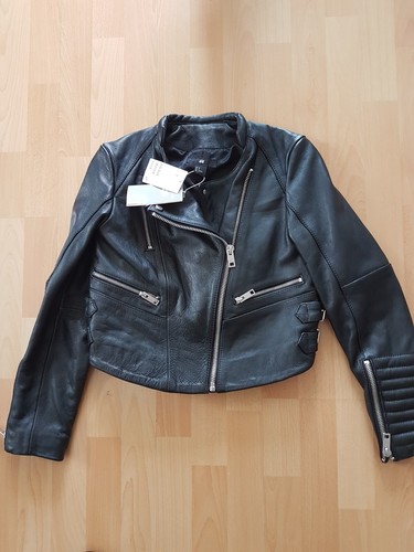 Biker leder jacke von - leder, gr.36